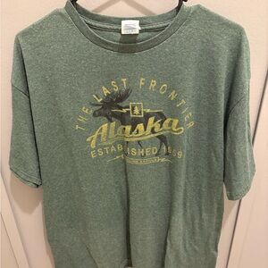 Green Alaska Graphic T-Shirt